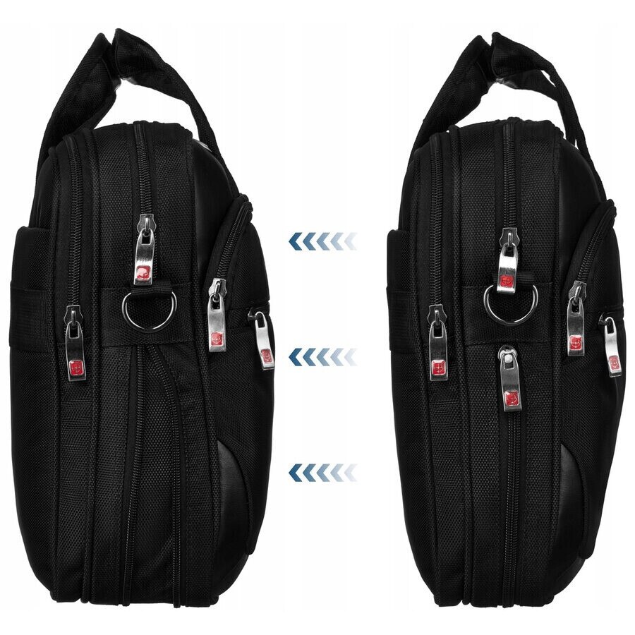 Geanta laptop 15", Peterson, Negru