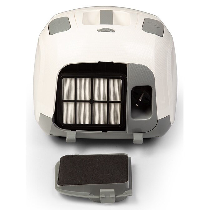 Aspirator cu sac Fantom SS 2400, ultra silentios, 4 l, 850W, Filtru HEPA, Crem