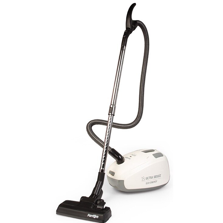 Aspirator cu sac Fantom SS 2400, ultra silentios, 4 l, 850W, Filtru HEPA, Crem