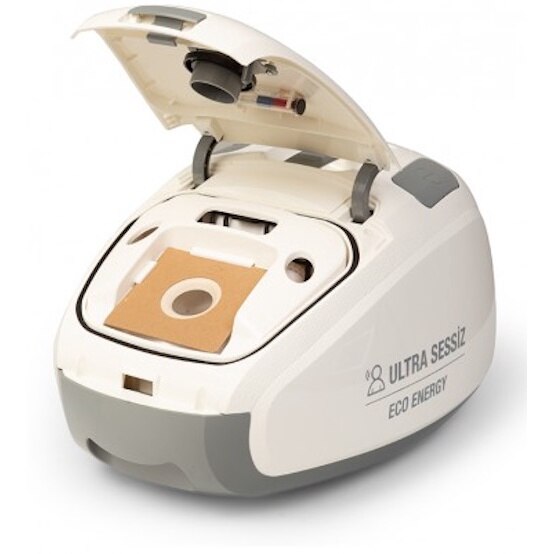 Aspirator cu sac Fantom SS 2400, ultra silentios, 4 l, 850W, Filtru HEPA, Crem