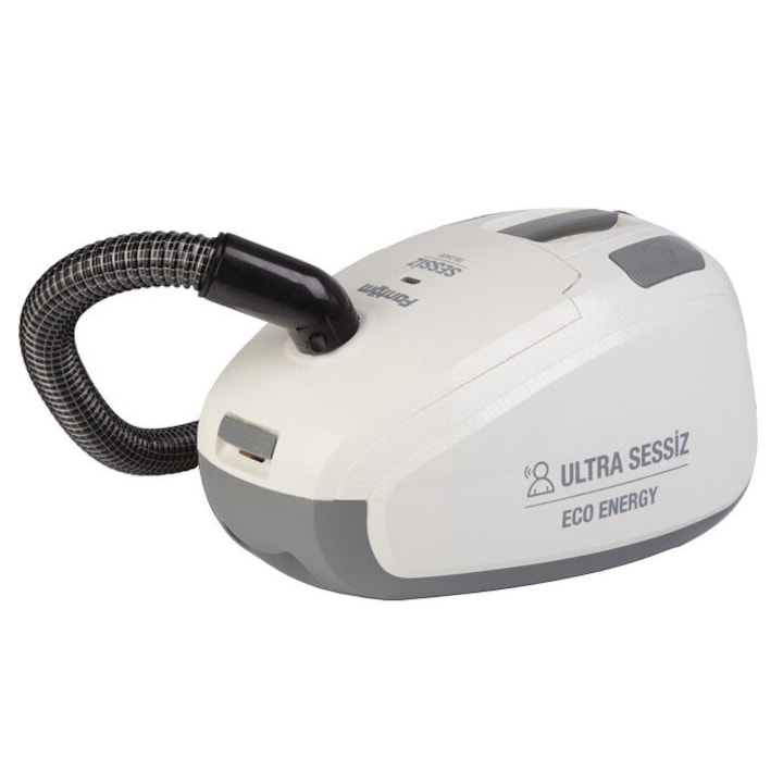 Aspirator cu sac Fantom SS 2400, ultra silentios, 4 l, 850W, Filtru HEPA, Crem