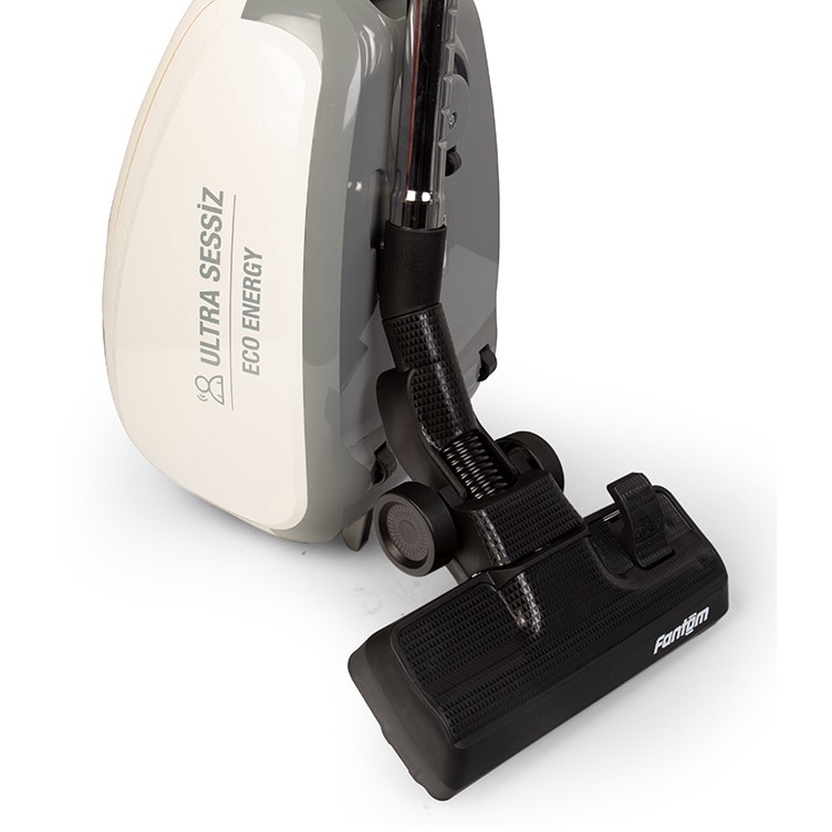 Aspirator cu sac Fantom SS 2400, ultra silentios, 4 l, 850W, Filtru HEPA, Crem