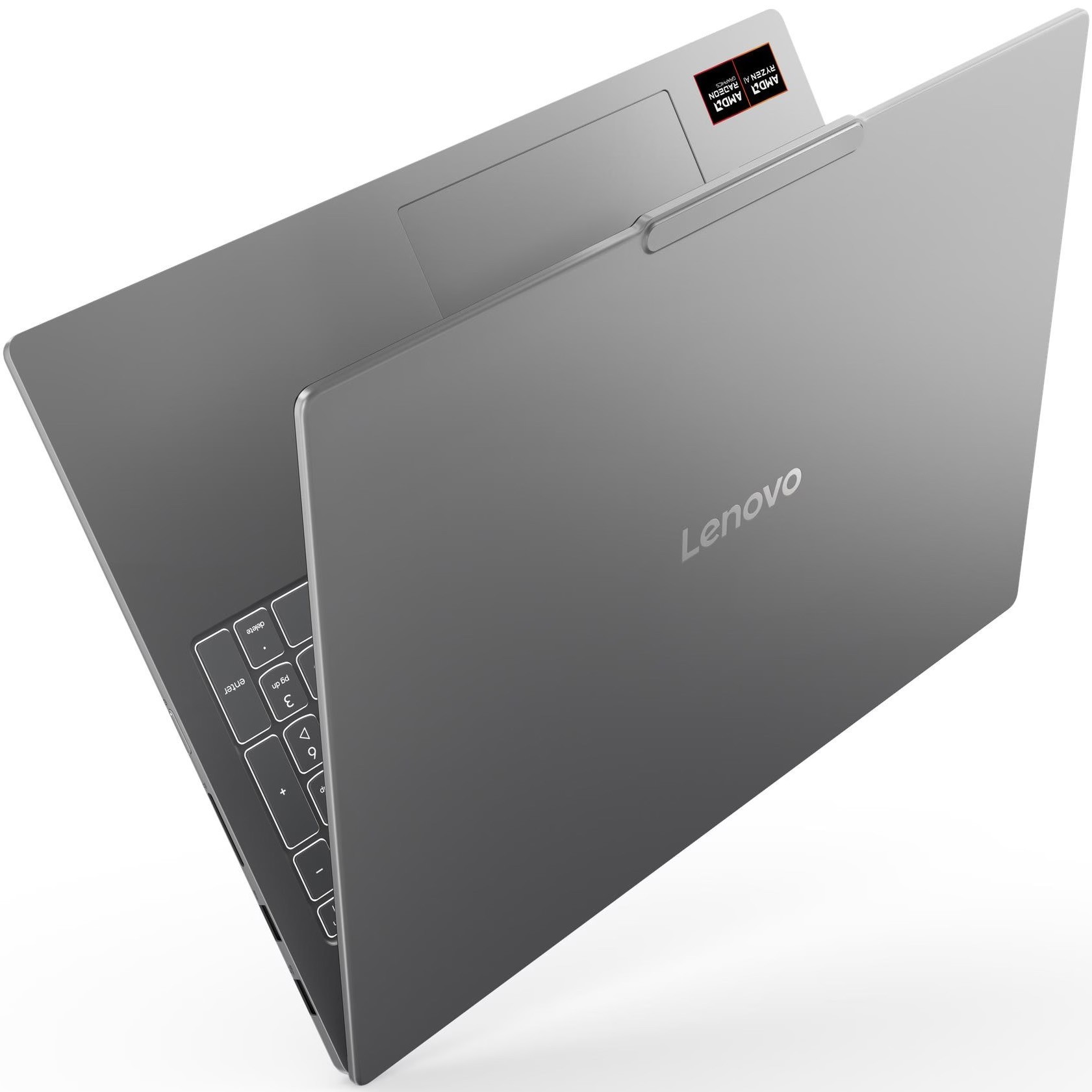 Laptop Lenovo IdeaPad Pro 5 16AKP10 cu procesor AMD Ryzen™ AI 7 350 pana la 5.0GHz, 16" 2.8K, OLED, 120Hz, 32GB LPDDR5x RAM, 1TB SSD, NVIDIA® GeForce RTX™ 5050 8GB GDDR7, No OS, Luna Grey