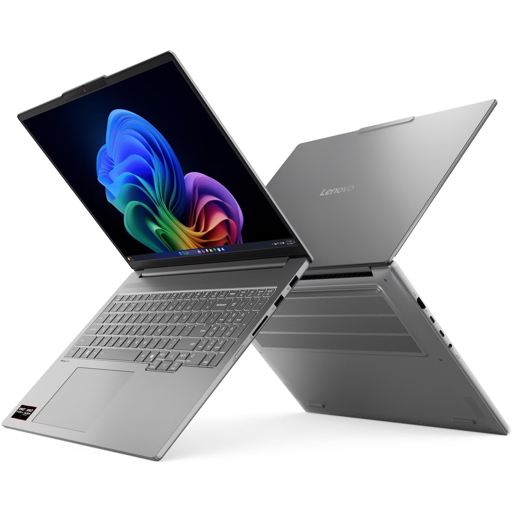 Laptop Lenovo IdeaPad Pro 5 16AKP10 cu procesor AMD Ryzen™ AI 7 350 pana la 5.0GHz, 16" 2.8K, OLED, 120Hz, 32GB LPDDR5x RAM, 1TB SSD, NVIDIA® GeForce RTX™ 5050 8GB GDDR7, No OS, Luna Grey