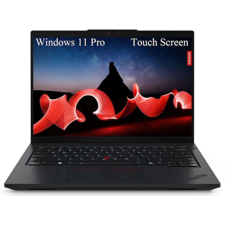 Laptop Lenovo ThinkPad L14 Gen 5 (Intel), 14" WUXGA 1920x1200 IPS 400nits Touch Screen, Intel Core Ultra 5 125U 12-core, 24 GB DDR5, 512 GB SSD m2 PCIe, Intel Graphics, Windows 11 Pro, 1.40 kg. Black