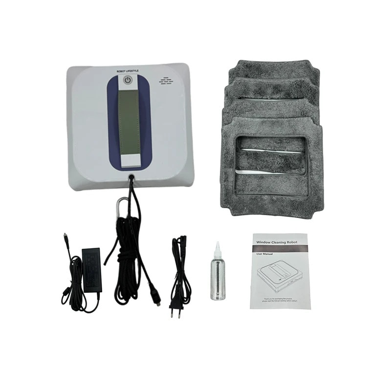 Robot de curatat geamuri, 2500 Pa, Alb/Albastru, 2.4G