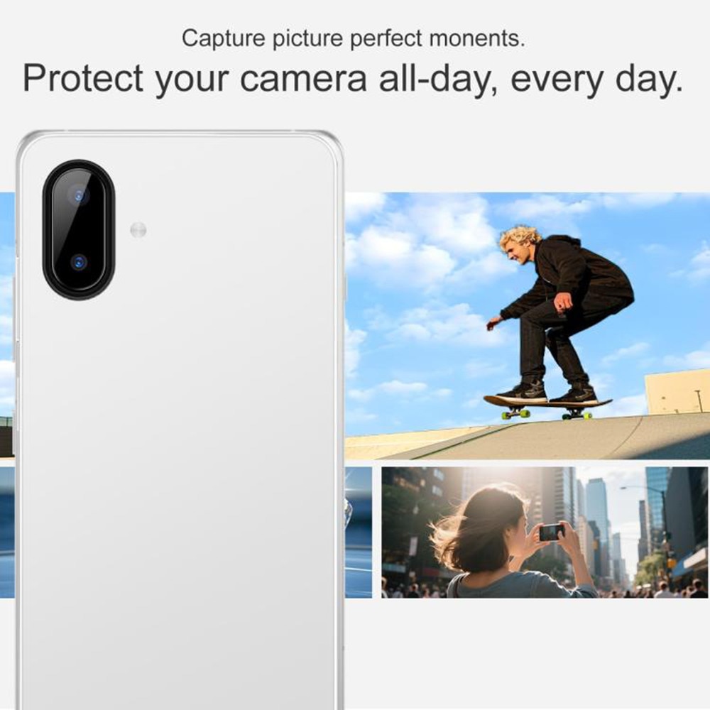 Folie Camera pentru Samsung Galaxy A07 4G - Techsuit Full Camera Glass - Black