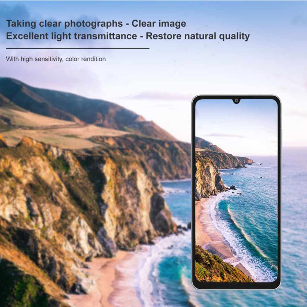 Folie Camera pentru Samsung Galaxy A07 4G - Techsuit Full Camera Glass - Black