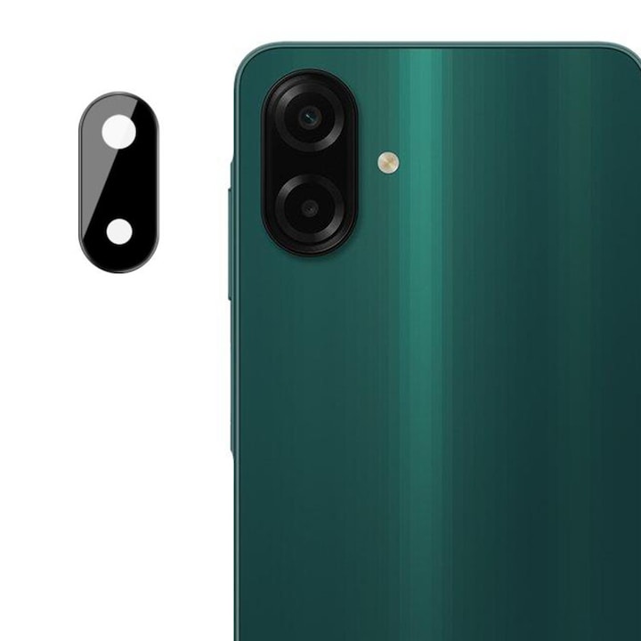 Folie Camera pentru Samsung Galaxy A07 4G - Techsuit Full Camera Glass - Black