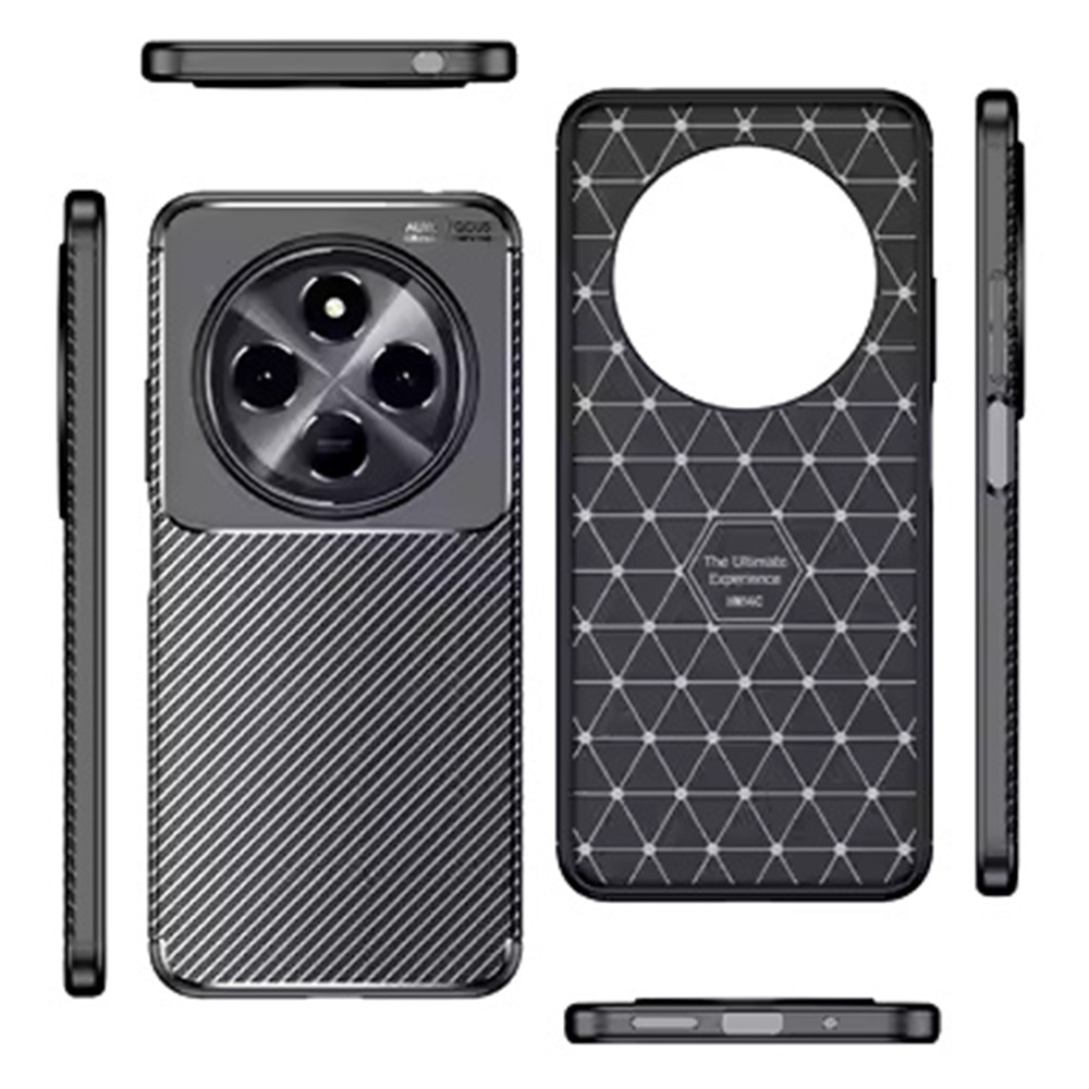 Husa de protectie pentru Xiaomi 15 Ultra Auto Focus Slim Anti-Scratch cu fibra de carbon si protectie lentile - Negru denim
