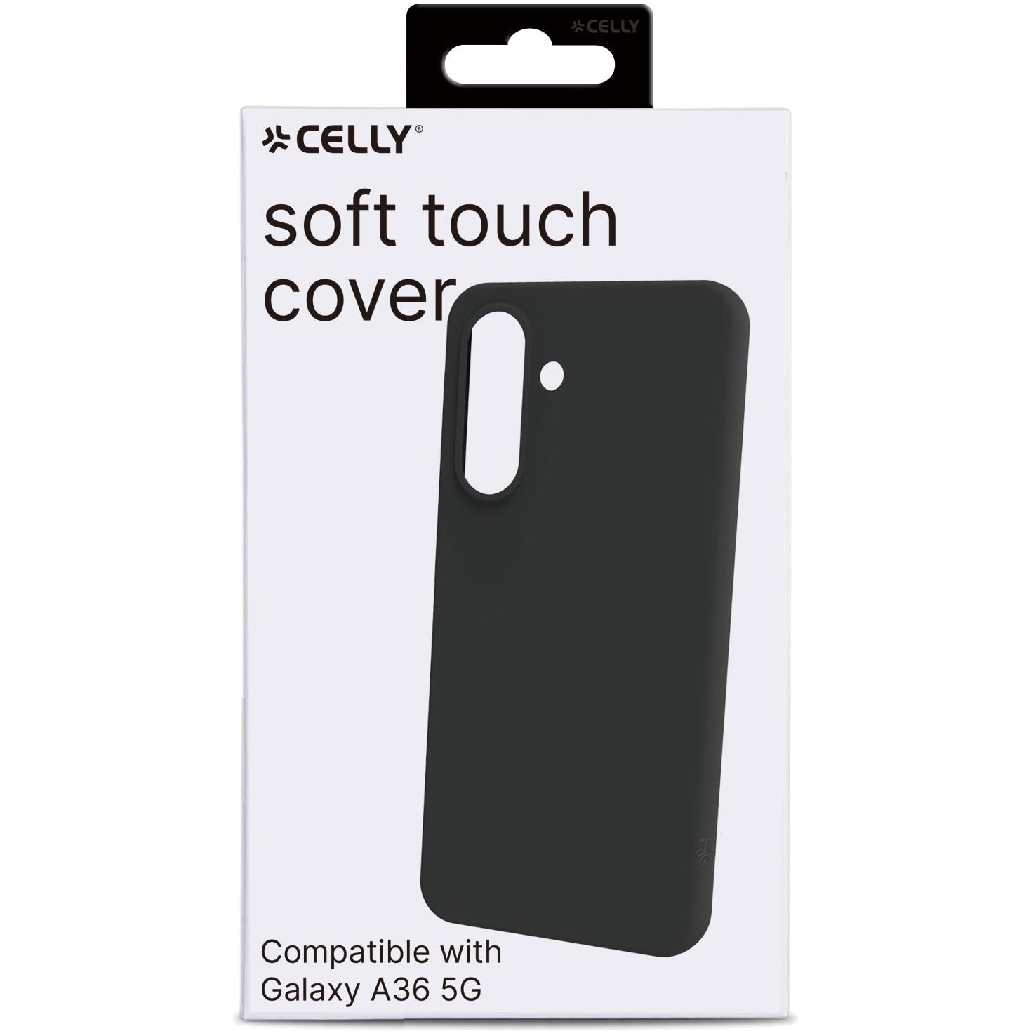 Husa de protectie Celly Silicon pentru Samsung Galaxy A36, Neagra