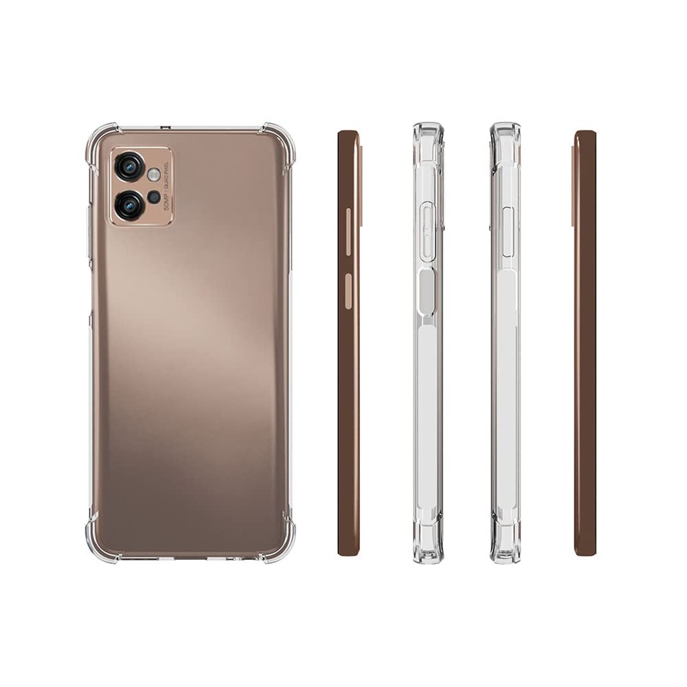 Husa compatibila cu Motorola Moto G32, Protectie antisoc, Silicon Ultra Slim High Tech, Crystal Clear