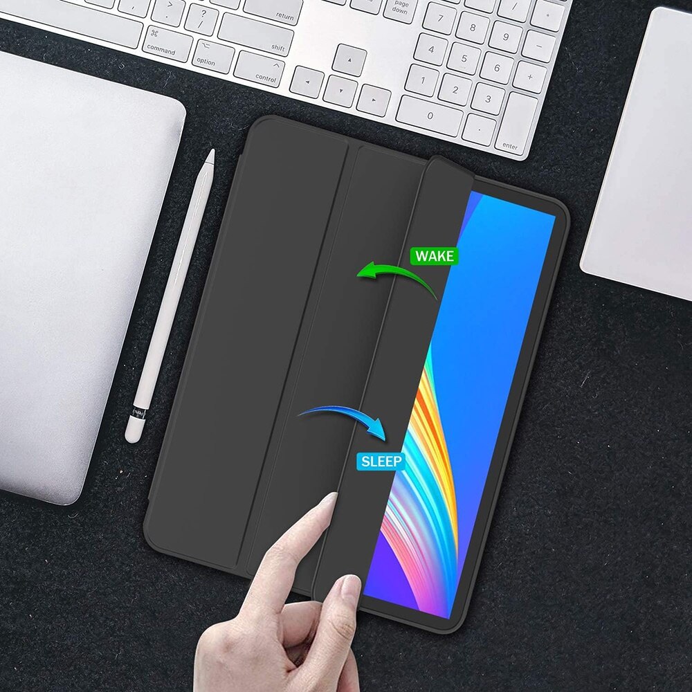 Husa pentru iPad Pro 12.9 (2018/2020/2021/2022) - Techsuit Flex Trifold - Black