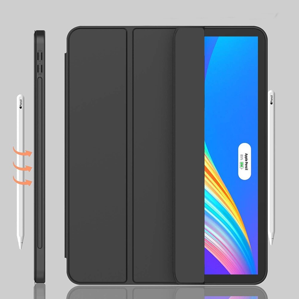 Husa pentru iPad Pro 12.9 (2018/2020/2021/2022) - Techsuit Flex Trifold - Black