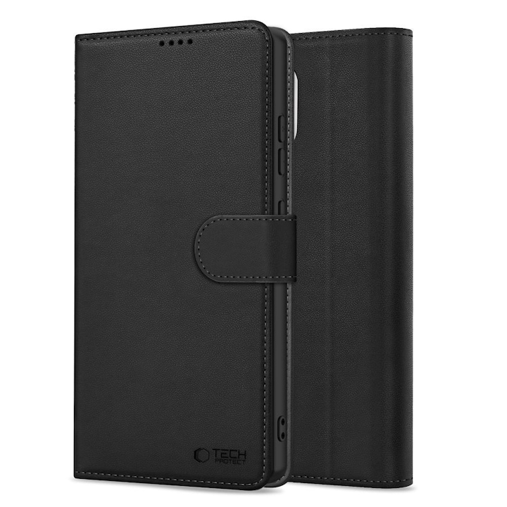 Carcasa Tech-Protect Wallet compatibila cu Samsung Galaxy S26 Ultra, Negru