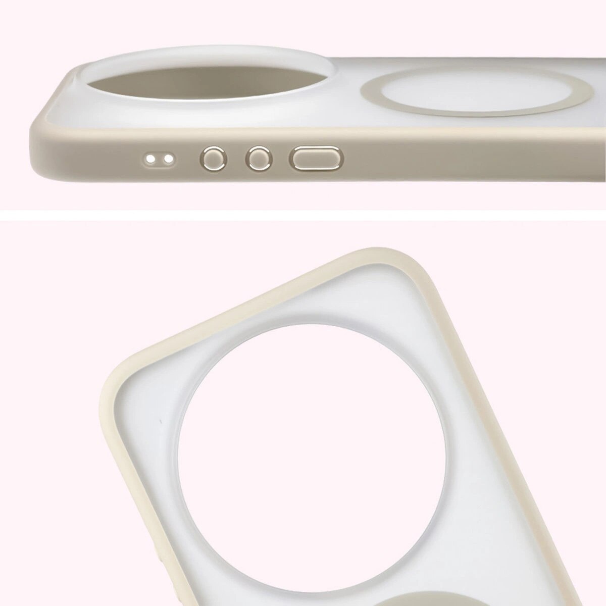 Husa, Bizon Case MatteO pentru Xiaomi 17 Ultra, Bej Fumuriu