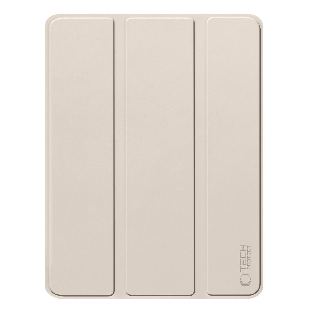 Tablete compatibile iPad Air 6 (2024, M2, 11 inchi) - husa inteligenta de culoare nisip cu suport pentru creion