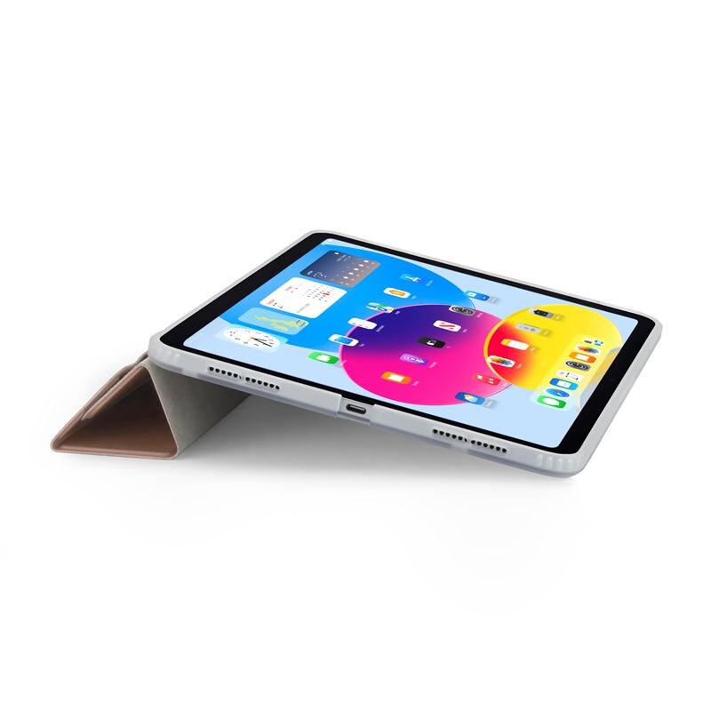 Husa Pipetto Origami No1 Original compatibila cu iPad Air 11 inch 2024 / iPad Air 10.9 inch 2022/2020, Metallic Pink