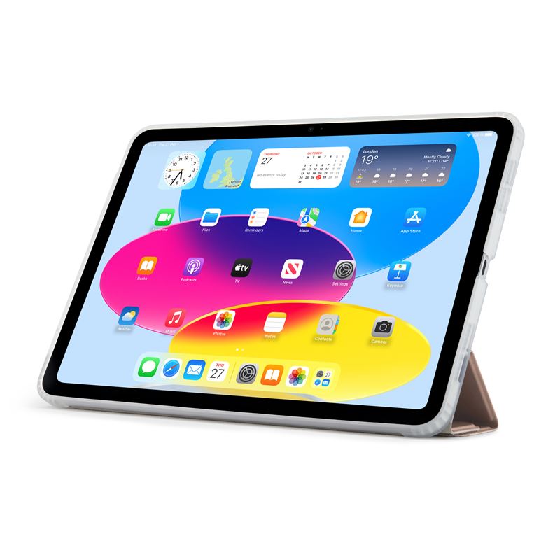 Husa Pipetto Origami No1 Original compatibila cu iPad Air 11 inch 2024 / iPad Air 10.9 inch 2022/2020, Metallic Pink