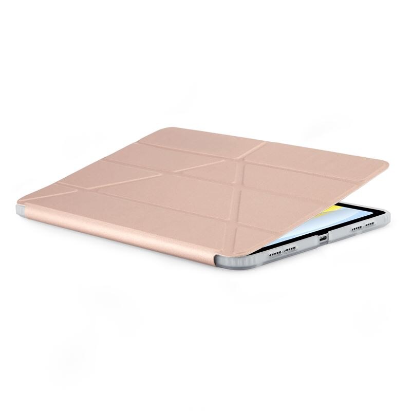 Husa Pipetto Origami No1 Original compatibila cu iPad Air 11 inch 2024 / iPad Air 10.9 inch 2022/2020, Metallic Pink