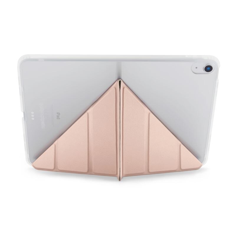 Husa Pipetto Origami No1 Original compatibila cu iPad Air 11 inch 2024 / iPad Air 10.9 inch 2022/2020, Metallic Pink