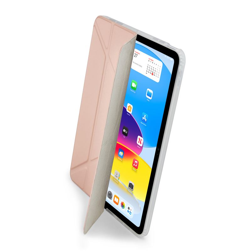 Husa Pipetto Origami No1 Original compatibila cu iPad Air 11 inch 2024 / iPad Air 10.9 inch 2022/2020, Metallic Pink