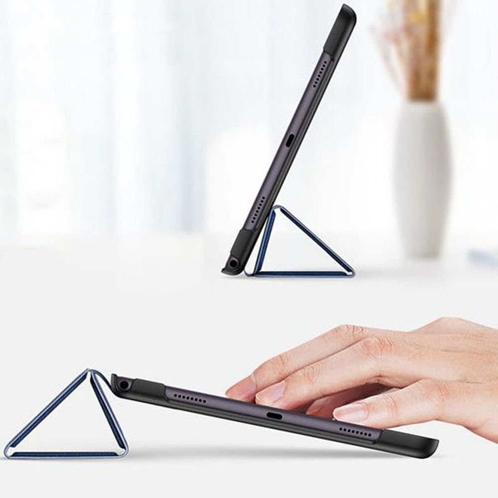 Carcasa Tableta G-Tech Domo Dux Ducis Folding Stand, Compatibila cu Samsung Tab S9 Ultra/S8 Ultra, Anti Amprenta, Piele Ecologica, Full Protection, Negru