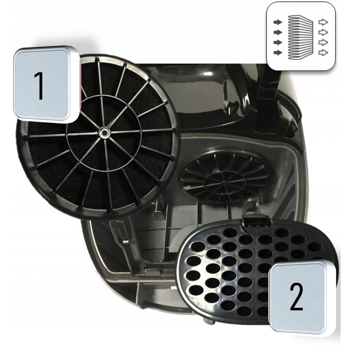 Aspirator Zilan ZLN8471, 5 in 1, 1600W, sistem de filtrare dublu, dimensiuni 22x32x20cm, set accesorii inclus