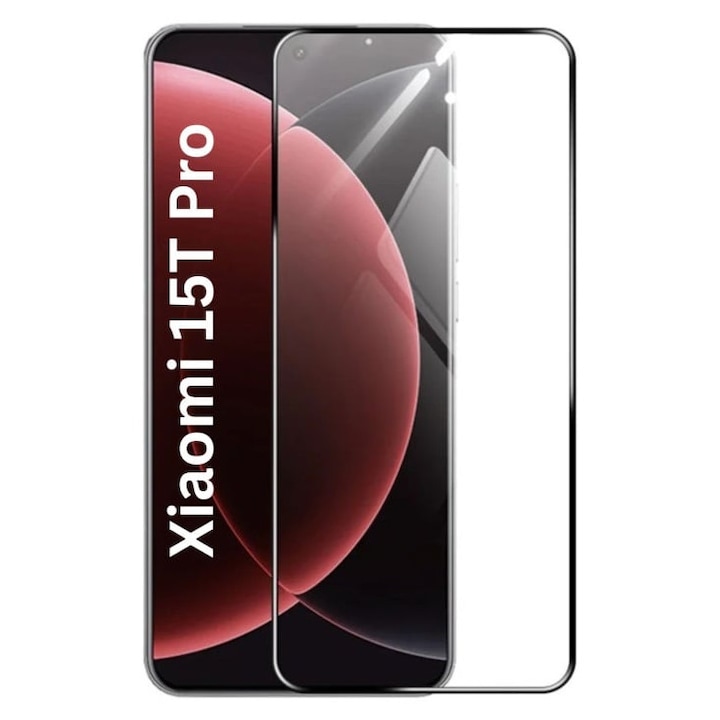 Folie pentru Xiaomi 15T Pro, SKYDDAR INNOVATION, Sticla Securizata, Ultra HD, Protectie 111D, Montare Simpla, set cu sticker, Transparent