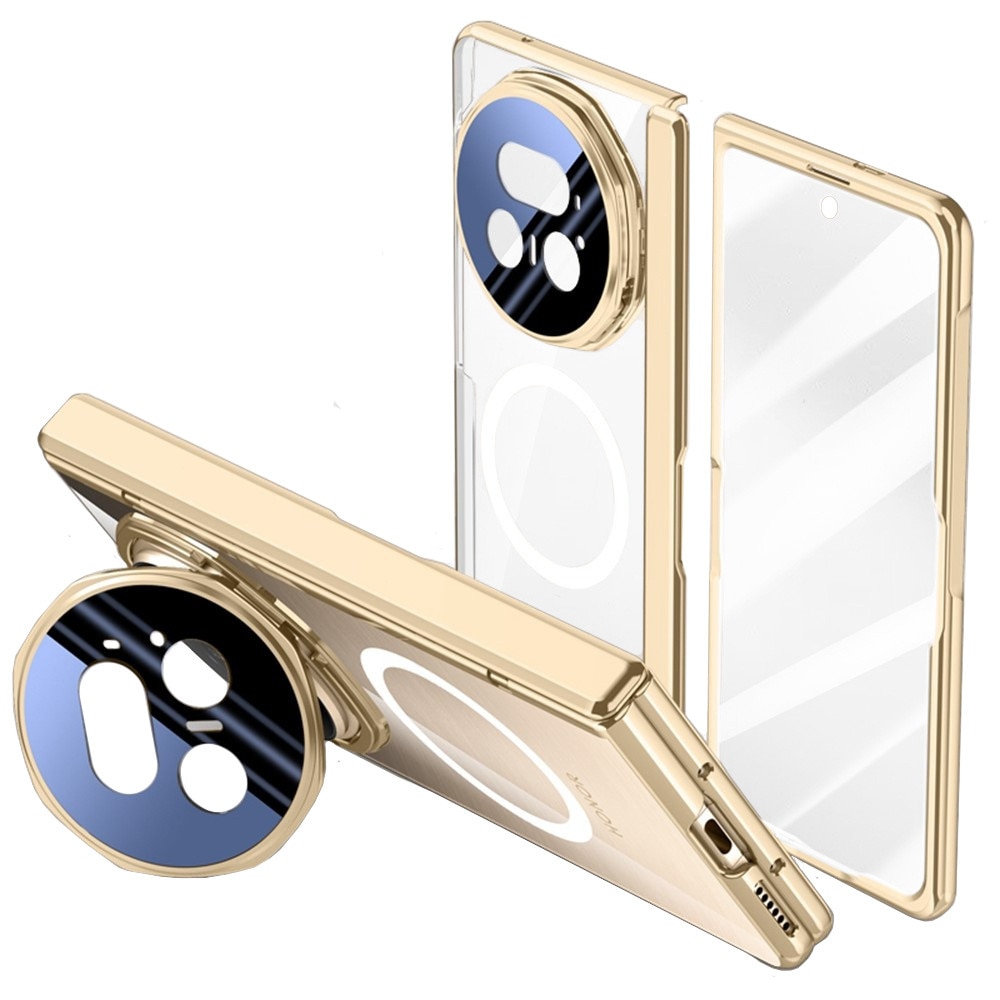Husa pentru Honor Magic V5 5G, Dual Glass, pentru Magsafe, auriu