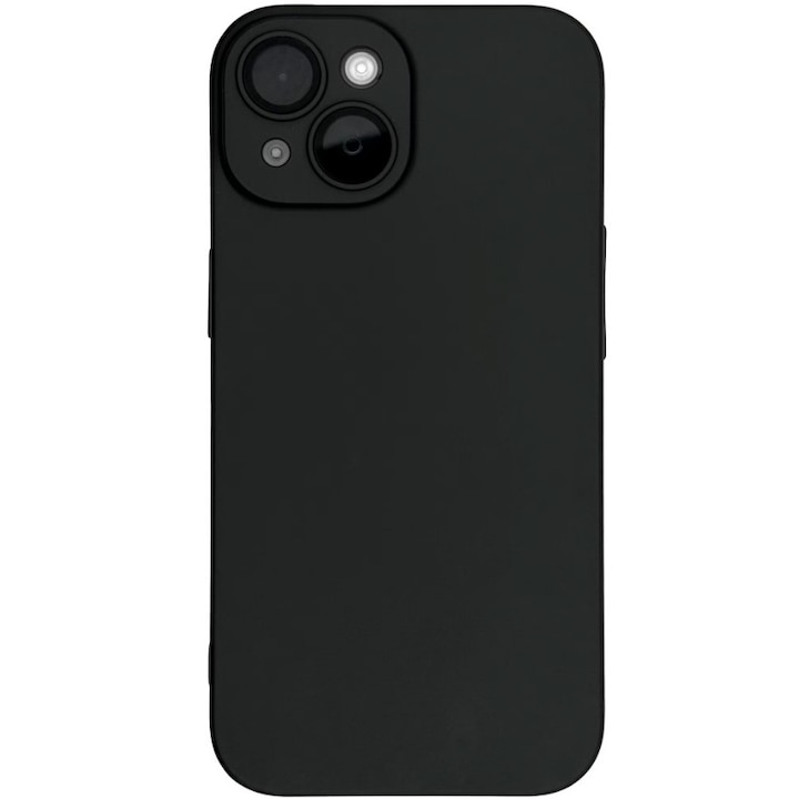 Husa Compatibila cu Apple iPhone 15, Matte TPU, Negru
