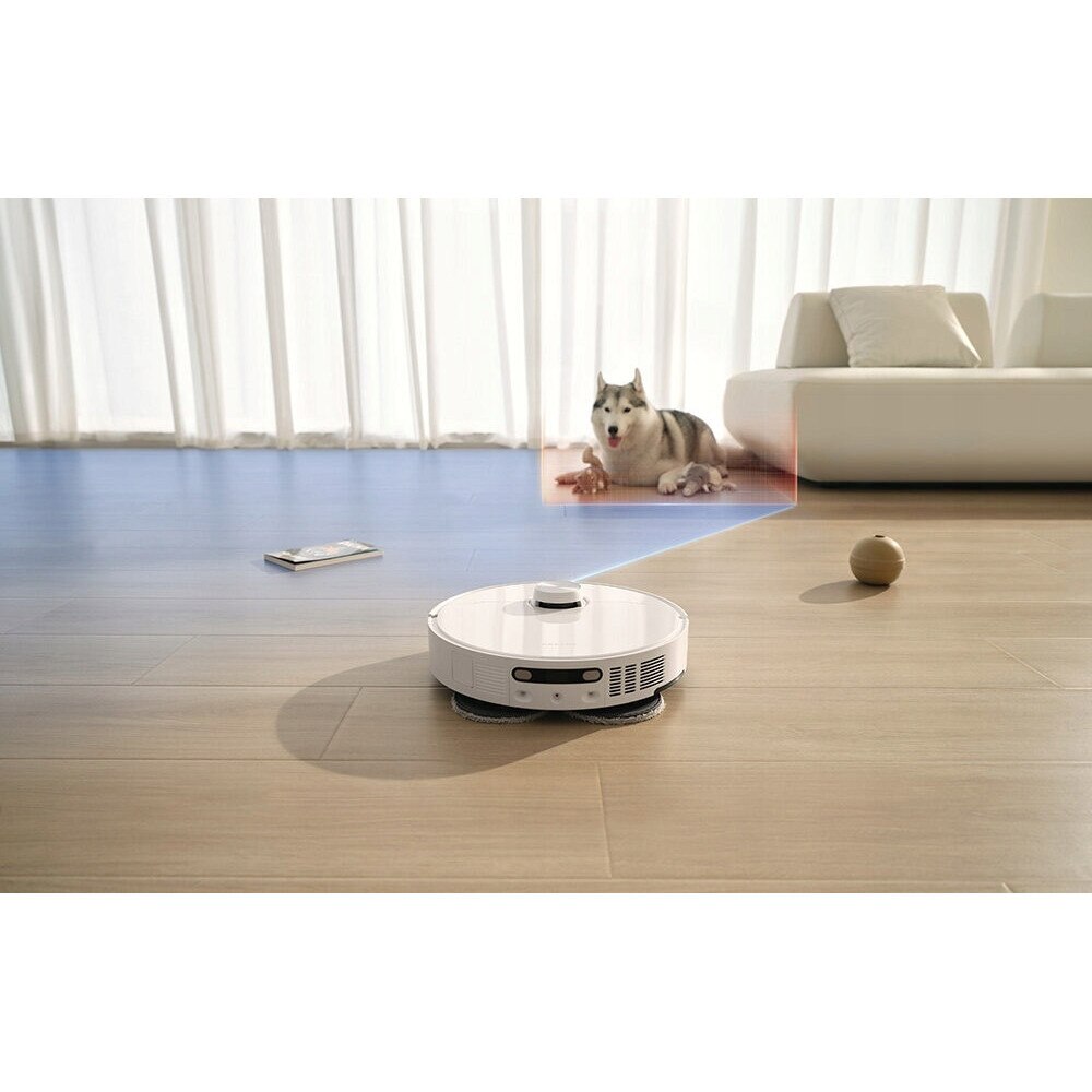 Robot de curatare DREAME L40 Ultra, alb, functie de mopare, capacitate 0.3l, set complet