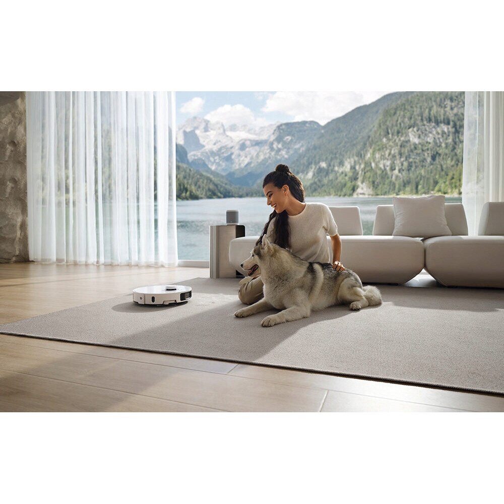 Robot de curatare DREAME L40 Ultra, alb, functie de mopare, capacitate 0.3l, set complet