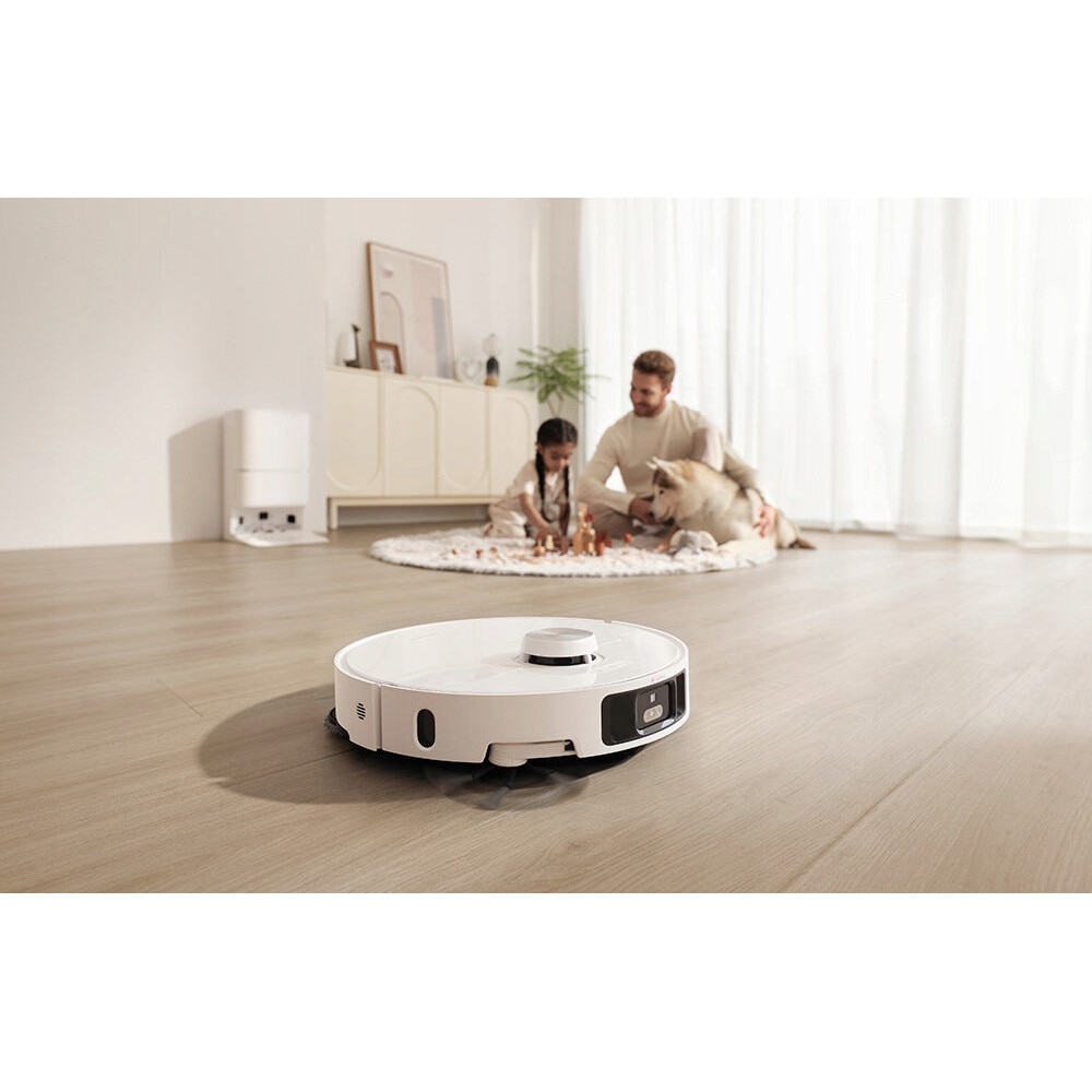 Robot de curatare DREAME L40 Ultra, alb, functie de mopare, capacitate 0.3l, set complet