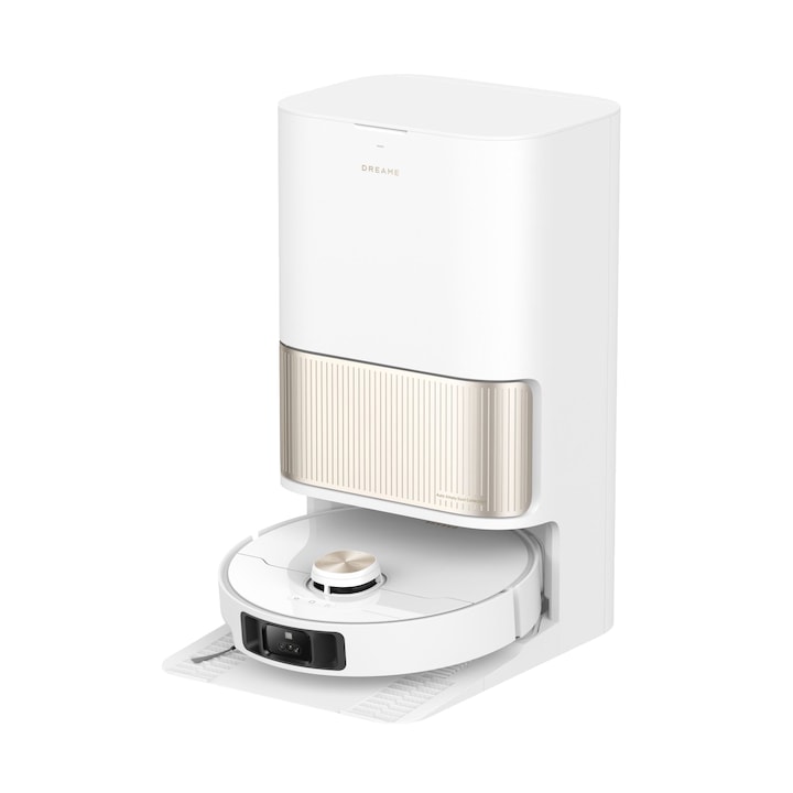 Robot de curatare DREAME L40 Ultra, alb, functie de mopare, capacitate 0.3l, set complet