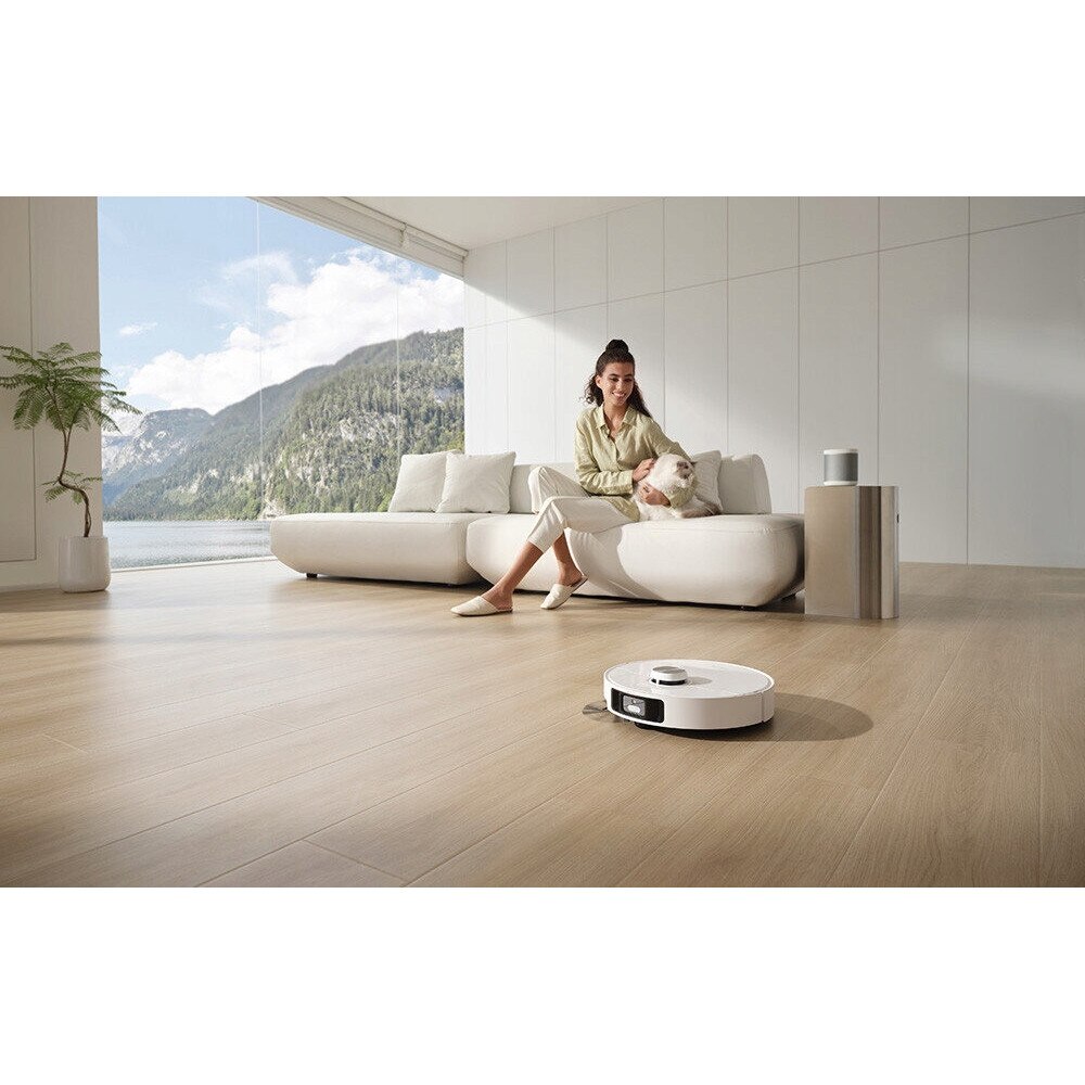 Robot de curatare DREAME L40 Ultra, alb, functie de mopare, capacitate 0.3l, set complet