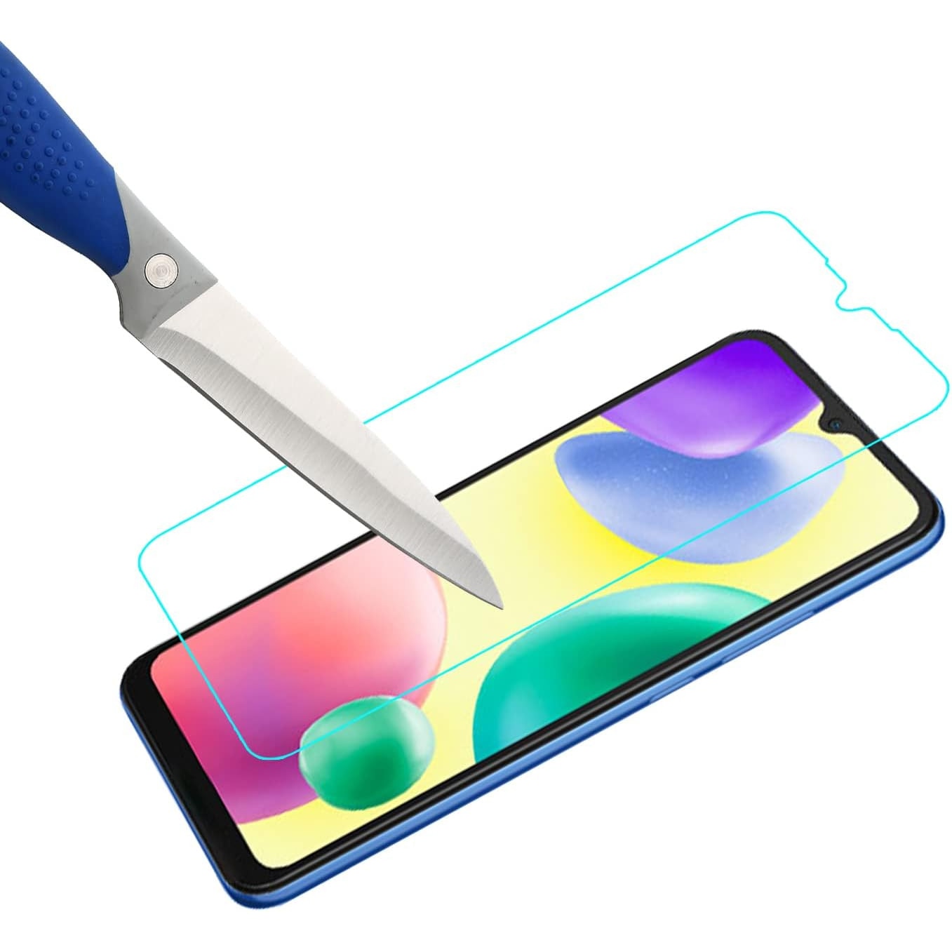 Folii de ecran compatibil cu Xiaomi (Redmi 10A), duritate 9H, transparent set de 3