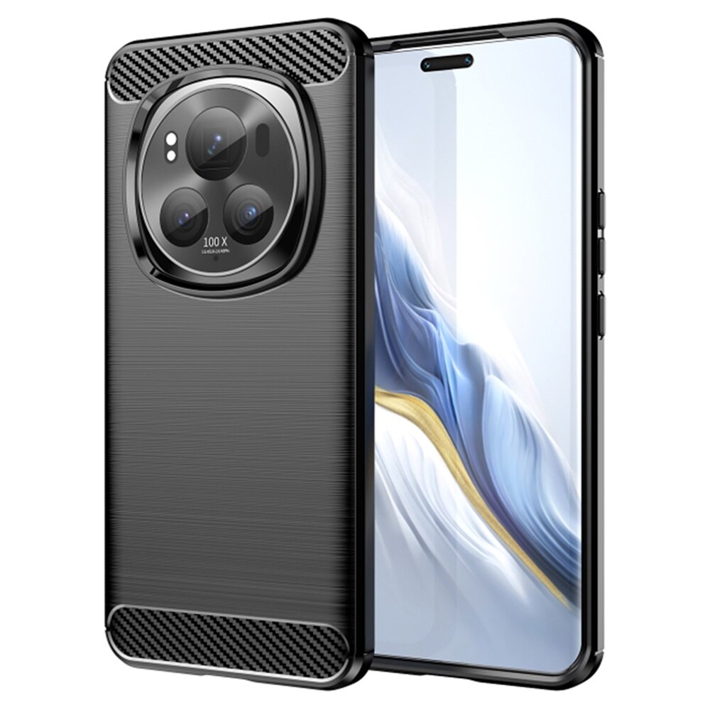 Husa pentru Honor Magic 6 Pro Carbon Silicone negru