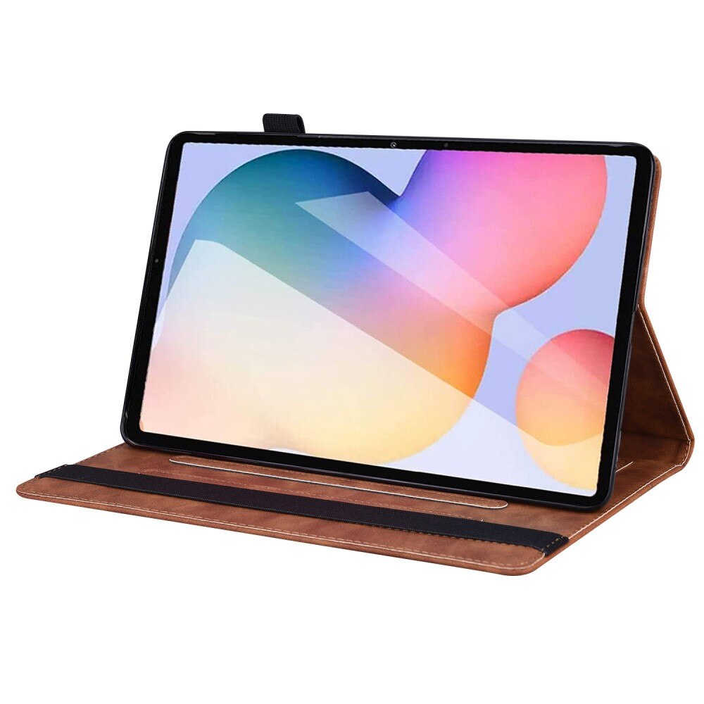 Husa tip carte pentru Samsung Galaxy Tab S6 Lite, XGSM, Maro