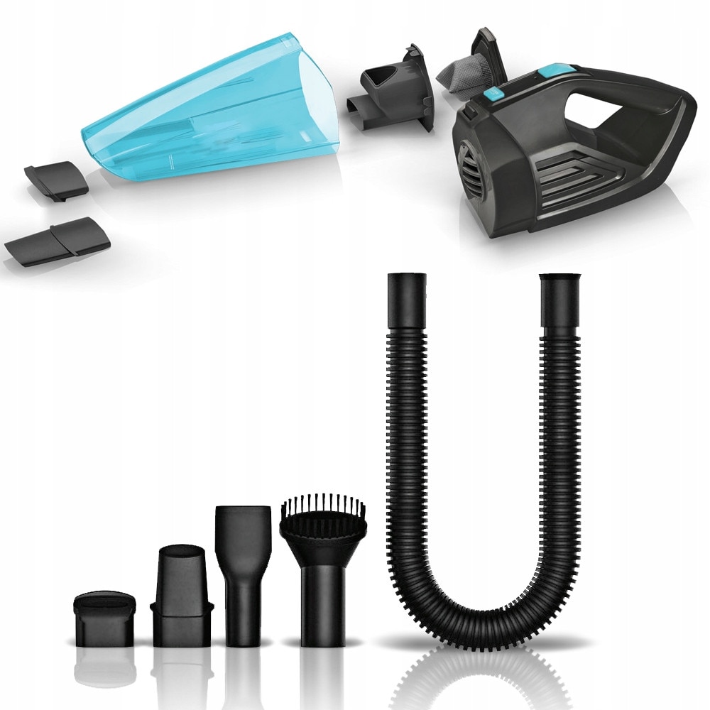 Aspirator manual 120W, umed si uscat, set complet, 0,55l, 380x105x130mm