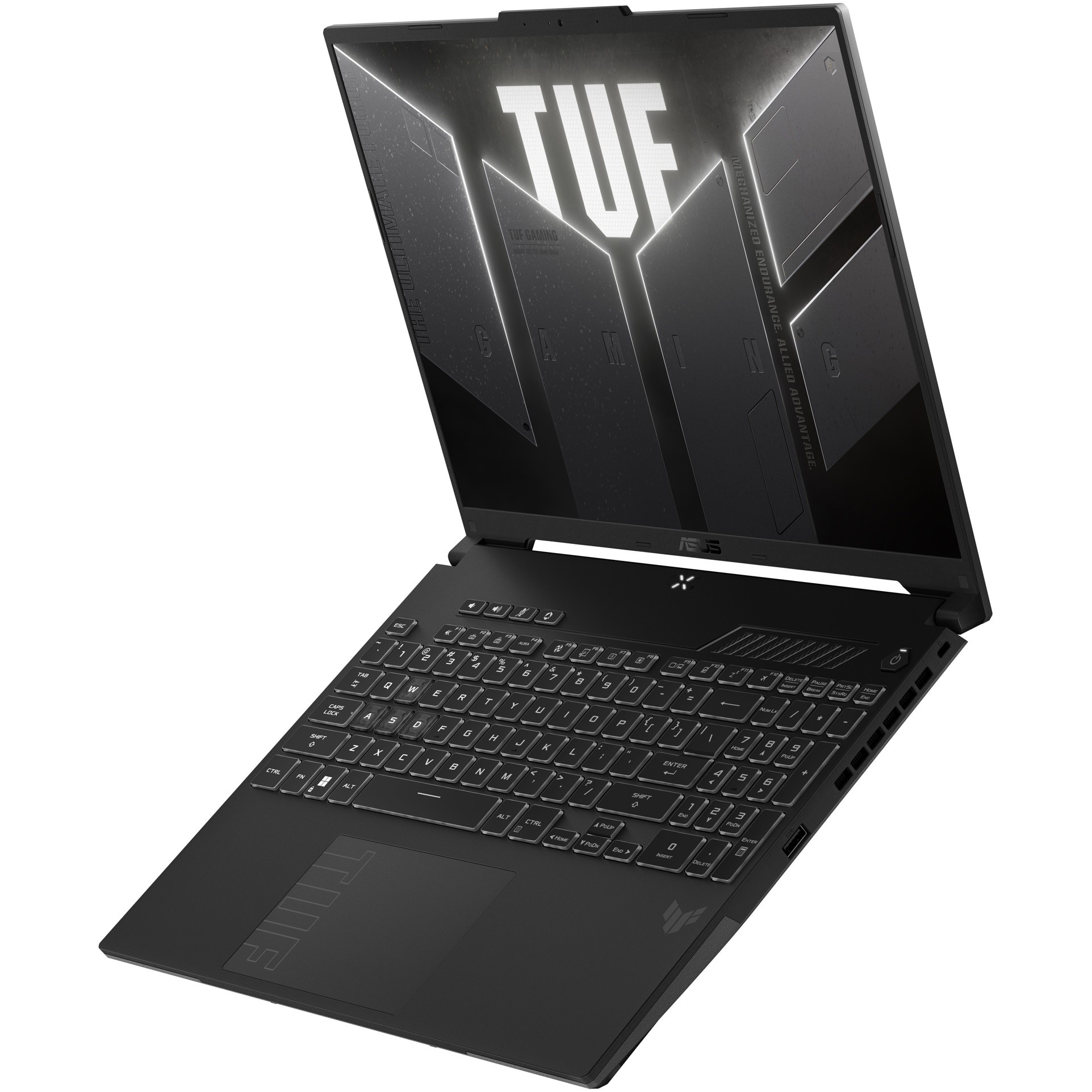 Laptop Gaming ASUS TUF F16 FX607VU cu procesor Intel® Core™ 5 210H pana la 4.8GHz, 16'', Full HD+ WUXGA, IPS, 144Hz, 16GB DDR5 RAM, 1TB SSD, NVIDIA® GeForce RTX™ 4050 6GB GDDR6, No OS,Mecha Gray