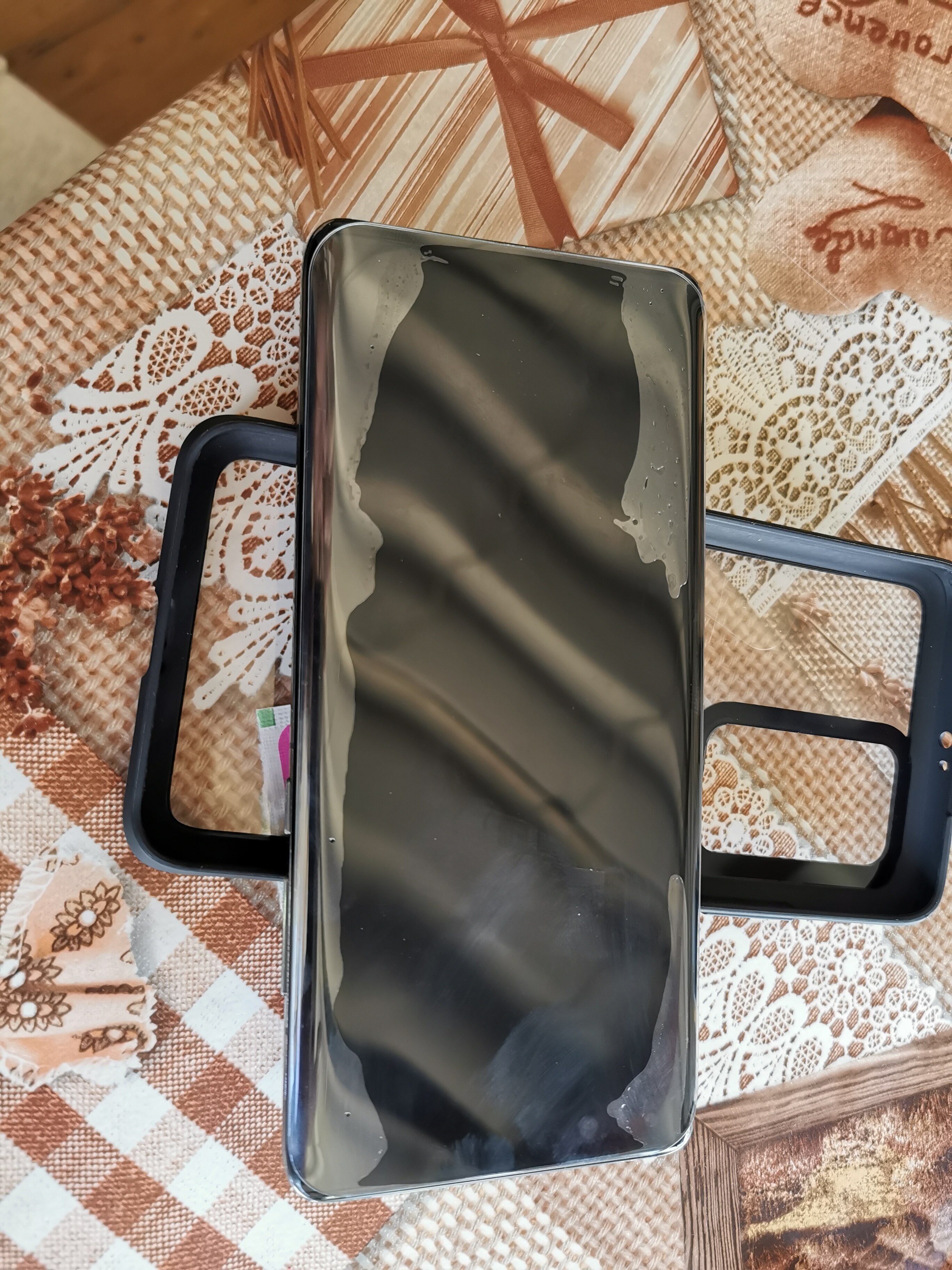 Folie din sticla SIKS cu adeziv UV Digitech Glass pentru Huawei, P40 Pro, lampa UV inclusa, transparenta