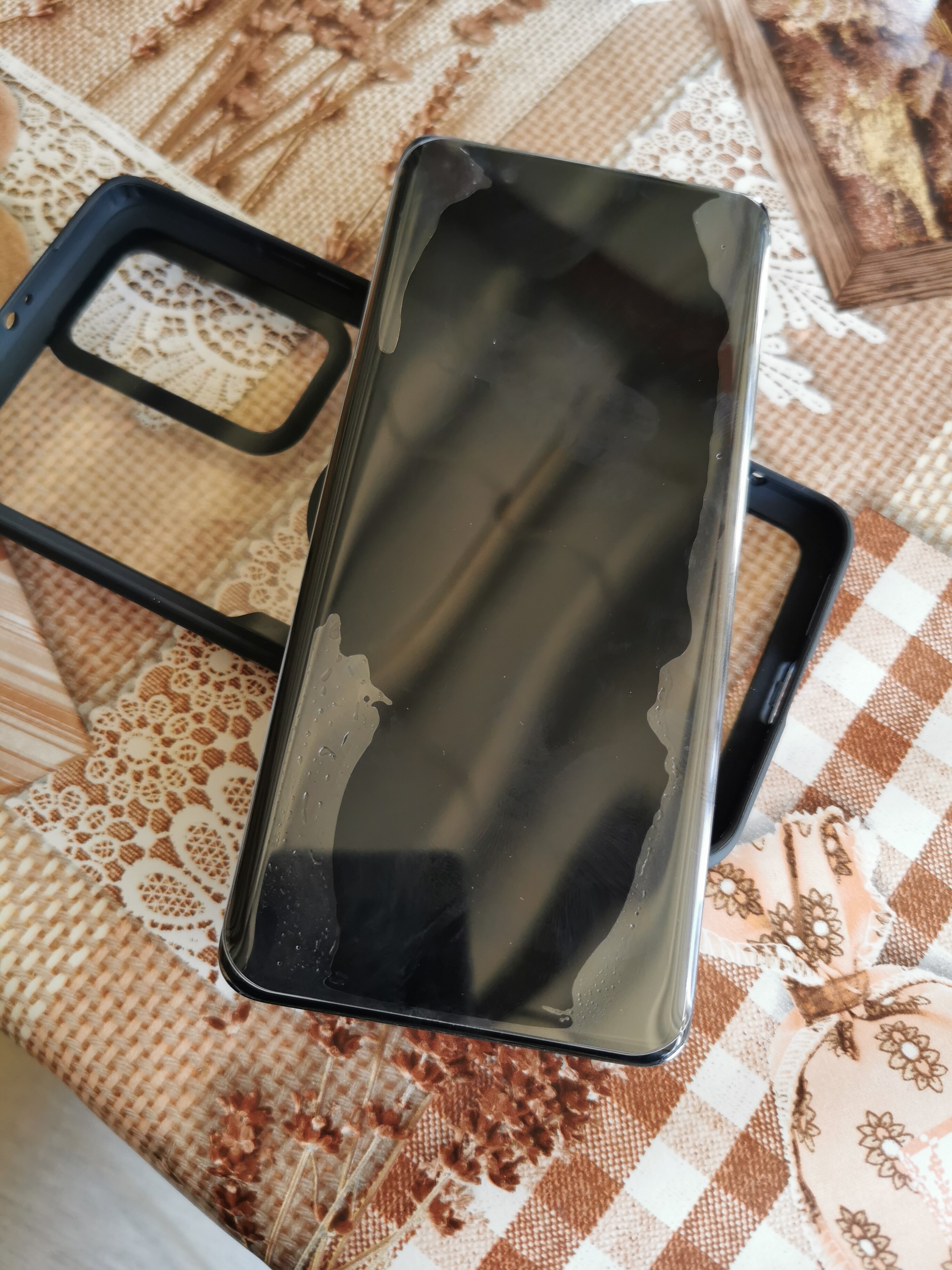 Folie din sticla SIKS cu adeziv UV Digitech Glass pentru Huawei, P40 Pro, lampa UV inclusa, transparenta