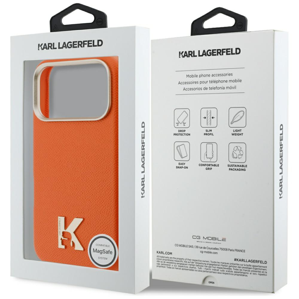 Etui telefon Karl Lagerfeld Karl Head Logo MagSafe, pentru iPhone 17 Pro