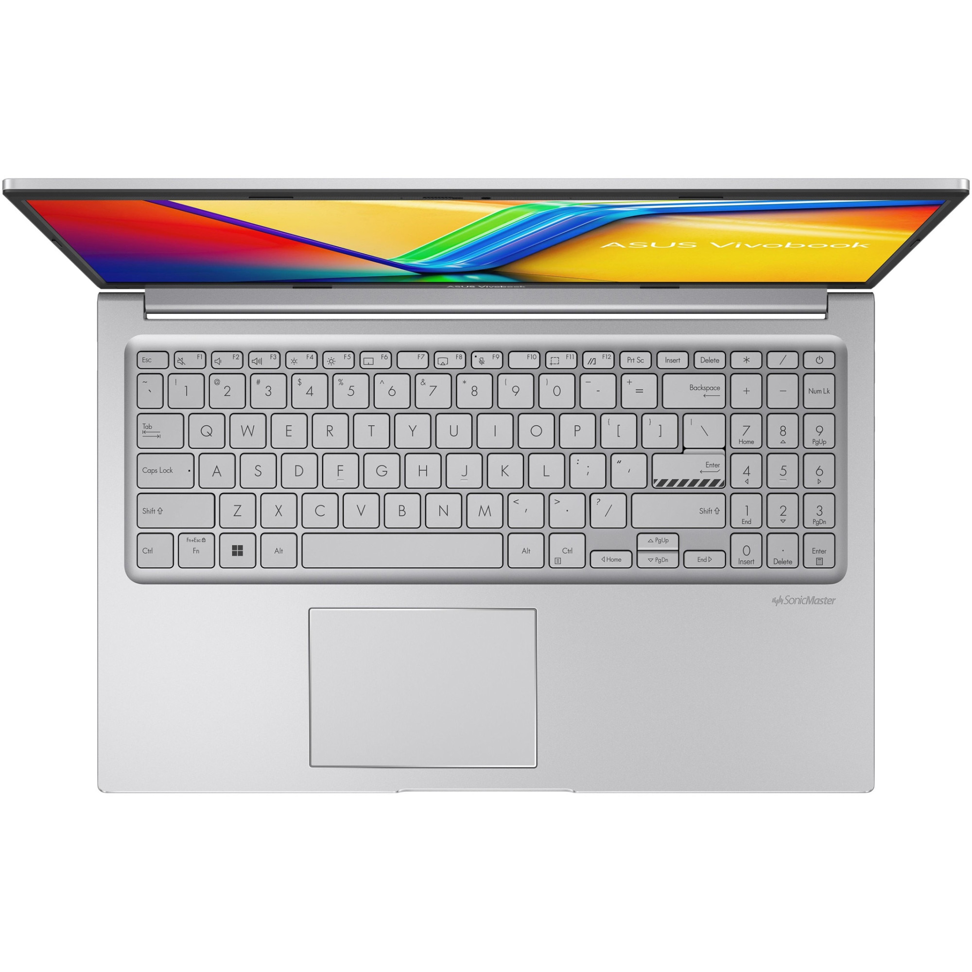Laptop ASUS Vivobook 15 A1502VA cu procesor Intel® Core™ i5-13420H pana la 4.6GHz, 15.6'', Full HD, IPS, 16GB DDR4 RAM, 512GB SSD, Intel® UHD Graphics, No OS, Cool Silver