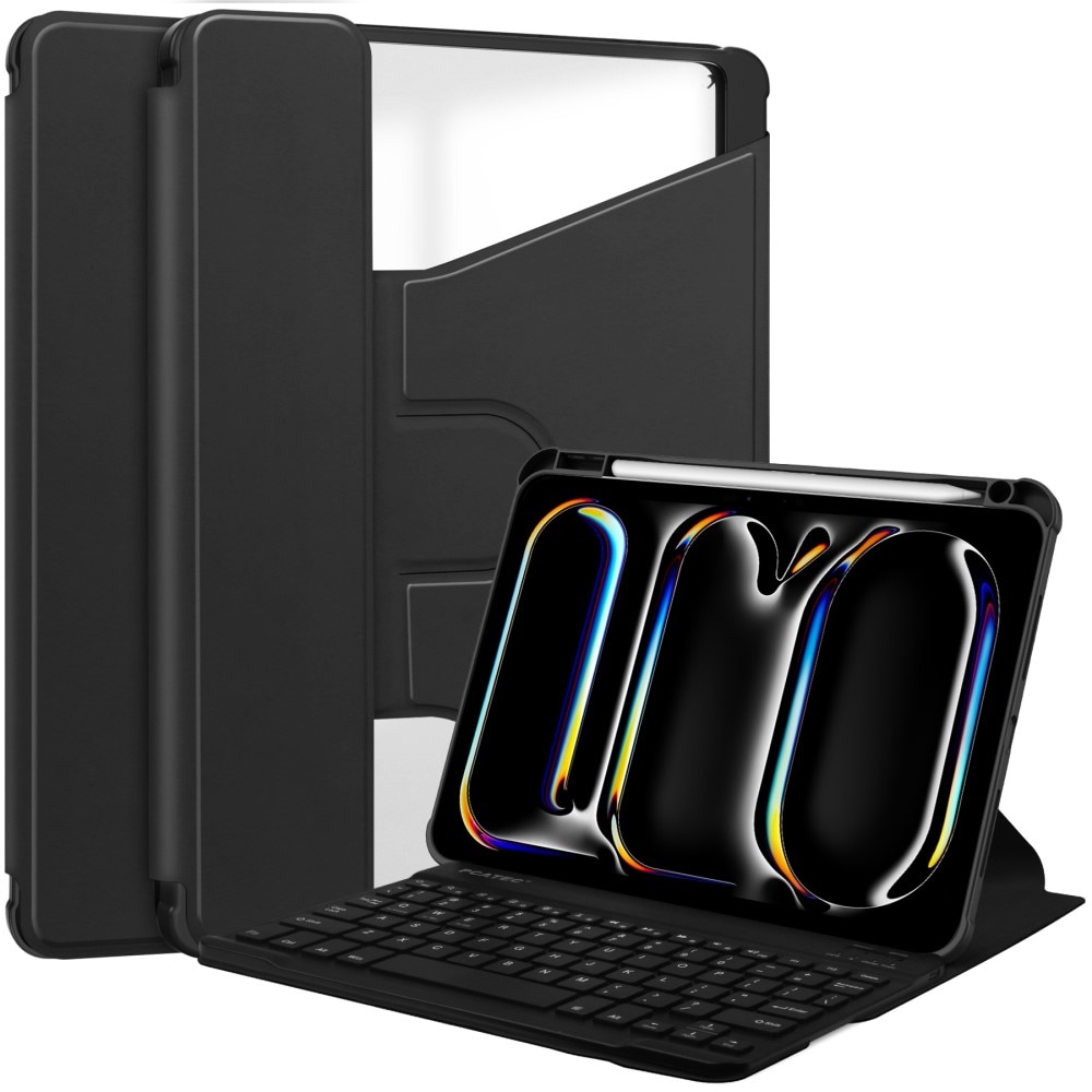 Husa cu tastatura iPad Pro 11" 2024 (a 5-a generatie), XGSM, neagra