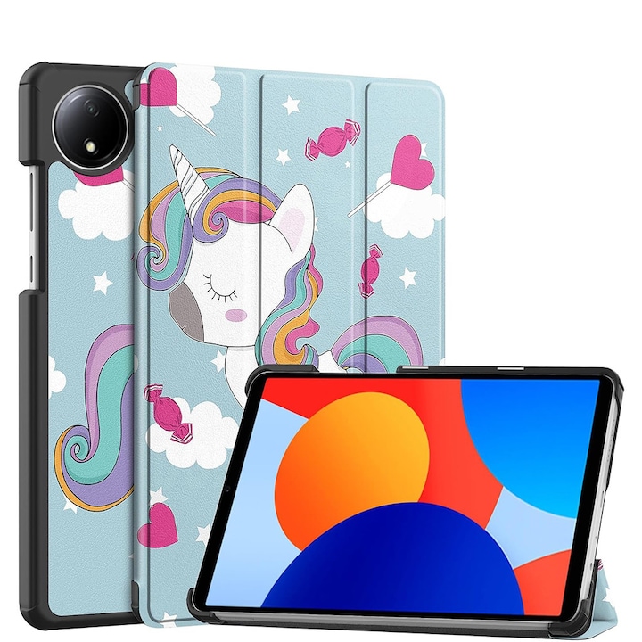 Husa pentru Xiaomi Redmi Pad SE 4G 8.7", Accesorio FoldPro, Unicorn