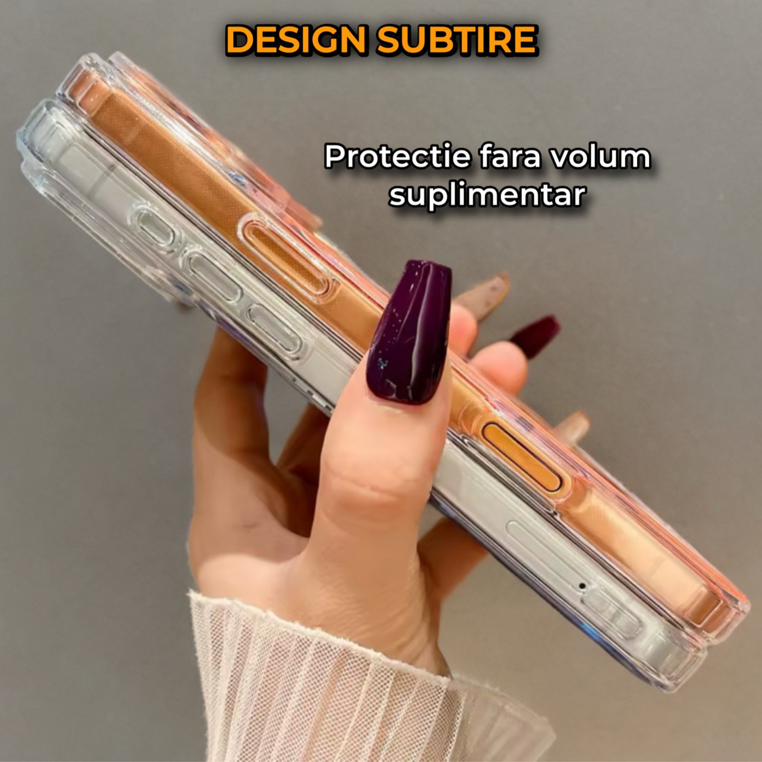 Husa de Protectie Pentru iPhone 17 Pro Max MagSafe Premium Alb, Protectie Ranforsata Antisoc, Design Subtire Transparent, Compatibila Incarcare Wireless