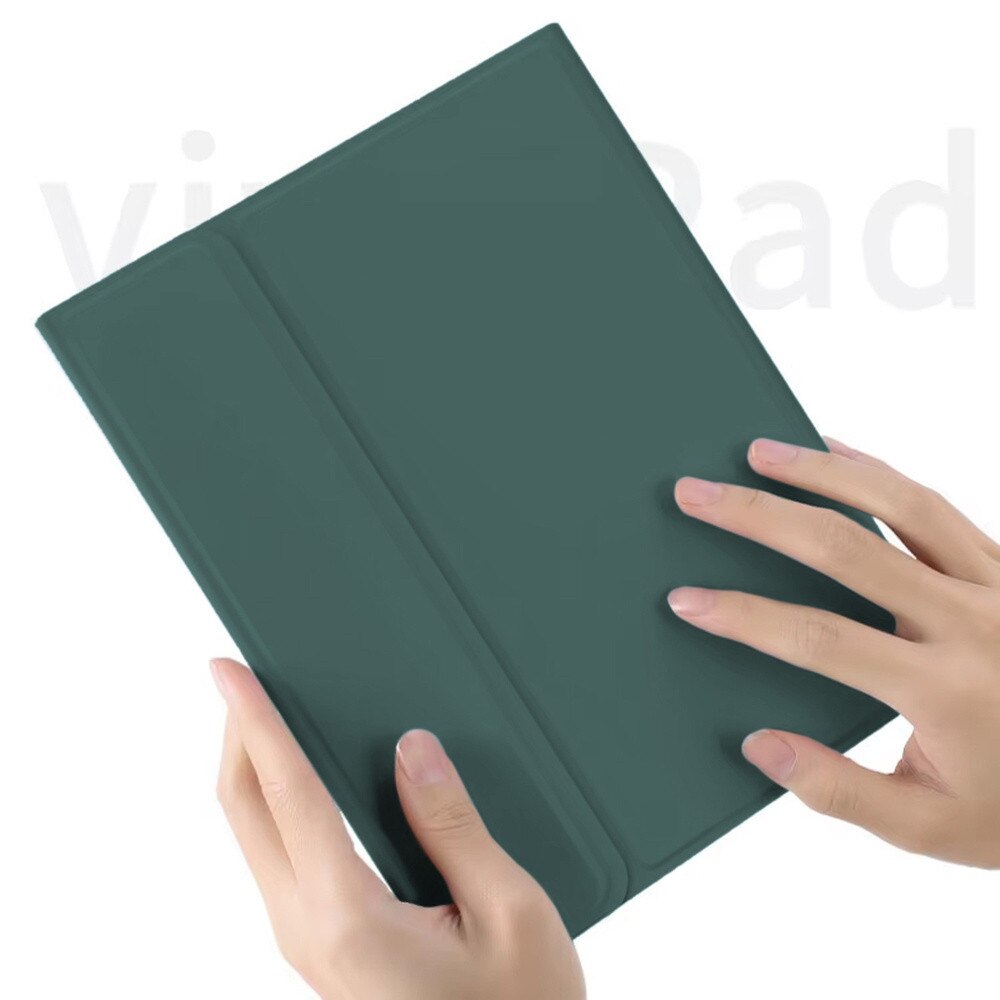 Husa cu tastatura Bluetooth si touchpad, pentru iPad Air 11 Gen 6, verde
