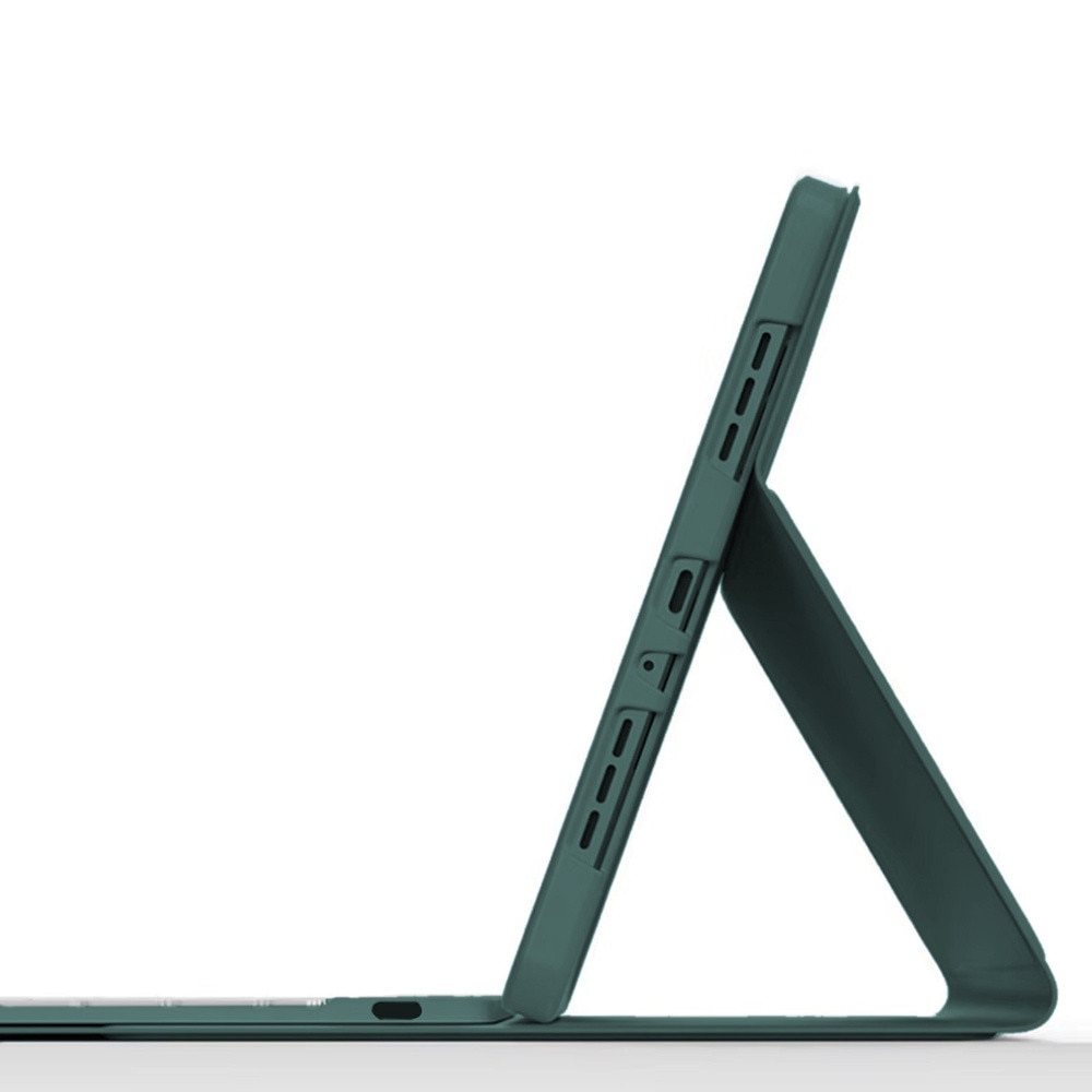 Husa cu tastatura Bluetooth si touchpad, pentru iPad Air 11 Gen 6, verde